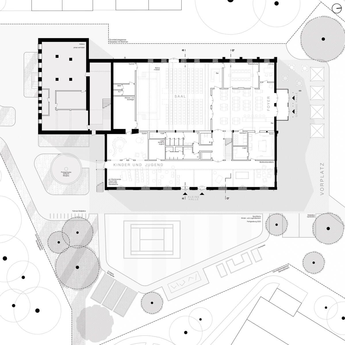 PULSSCHLAG - Bürgerhaus Dorstfeld - Grundriss